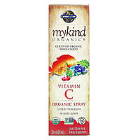 Garden of Life, mykind Organics, вітамін C, органічний спрей, вишня-мандарин, 2 рідких унцій (58 мл)