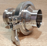 Зворотний клапан нержавійка молочний Ду 65 різьба/зварювання AISI 304, фото 2