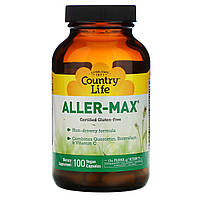 Комплекс от аллергии, без глютена, Aller-Max, Country Life, 100 кап