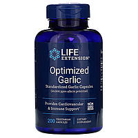 Часник, Optimized Garlic, Life Extension, 200 капсул