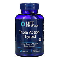 Life Extension, Тироїд потрійної дії, 60 капсул вегетаріанських