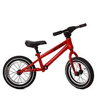 Детский беговел 12 дюймов (надувные колеса, метал.обод) PROFI KIDS M 5451A-1 Красный