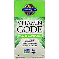 Сирі Вітаміни, B-комплекс, Vitamin Code, Garden of Life, 120 кап.