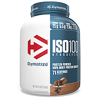 Dymatize Nutrition, Гідролізований ISO 100 , 100% -ний сироватковий ізолят ,протеїну, гурманський шоколад, 5