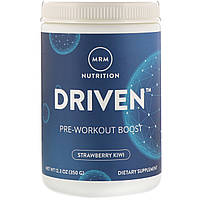 Предтренировочная формула, ( Driven, Pre-Workout Boost), клубника - киви, MRM, 350г