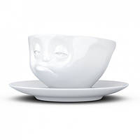 Чашка с блюдцем для кофе Tassen "озадачен" (200 мл), фарфор