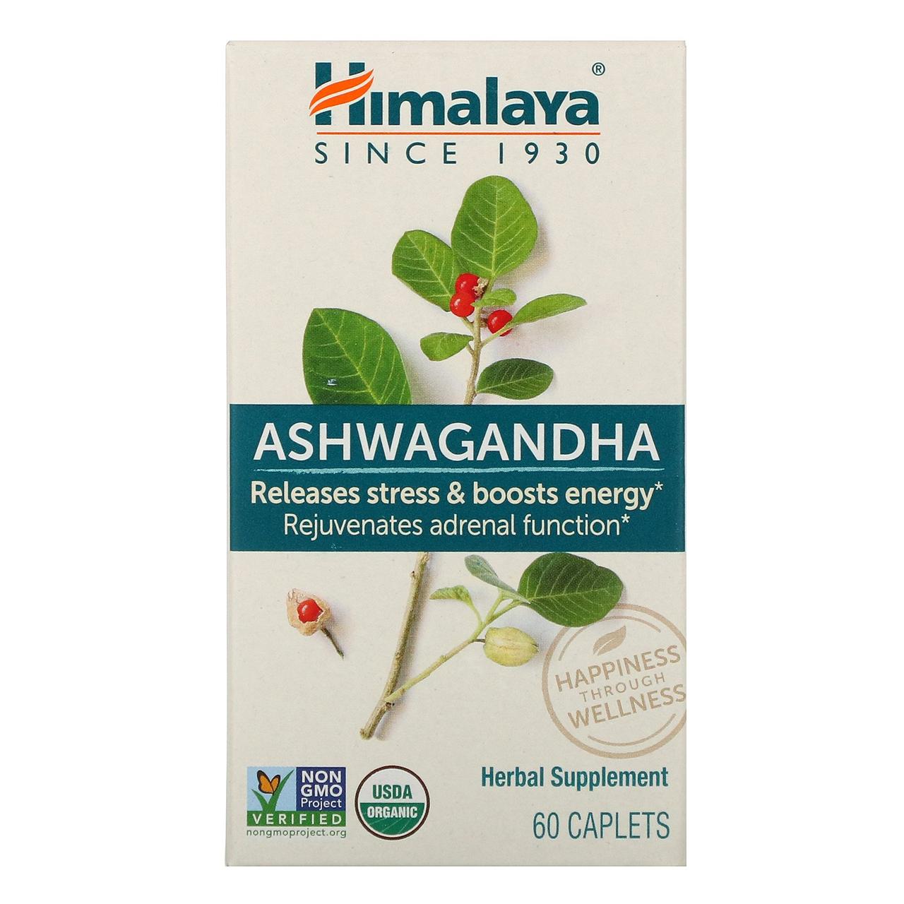 Ашваганда, Ashwagandha, Himalaya Herbal Healthcare, 60 капає