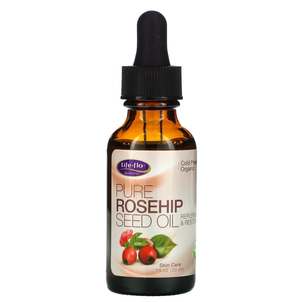 Масло шипшини (Rosehip Seed Oil), Life Flo Health, для шкіри, 30 мл