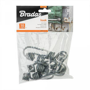 Гачок сталевий сірий (10 шт.) BUNGEE CORD HOOK, BCDIY-H1-B, фото 4