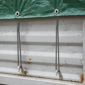 Петля еластична 20см з металевим гачком
х 25шт. BUNGEE CORD HOOK, BCH4-0620GY-B, фото 3