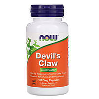 Коготь дьявола (Devil's Claw) Now Foods для здоровья суставов, 100 капсул