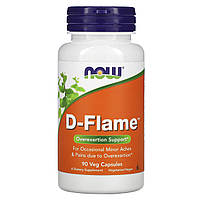 Обезболивающее средство, D-Flame, Now Foods, 90 капсул