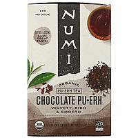 Numi Tea, Органический, шоколадный Пу Эр, 16 пакетиков, 1,24 унции (35,2 г)