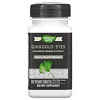 Вітаміни для очей з чорницею і гінкго, Natures Way, Ginkgold Eyes, 60 таблеток