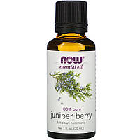 Эфирное масло из ягод можжевельника (Juniper Berry), Now Foods, 30мл