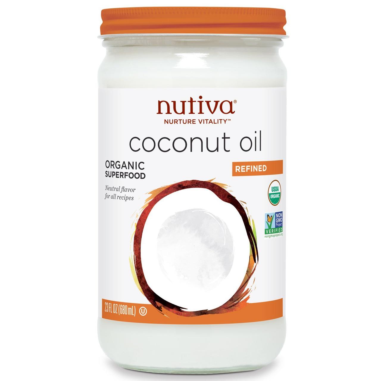 Кокосове масло рафінована, Coconut Oil, Nutiva, 680 мл