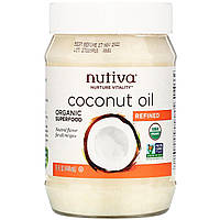 Кокосовое масло рафинированное, Coconut Oil, Nutiva, 444 мл