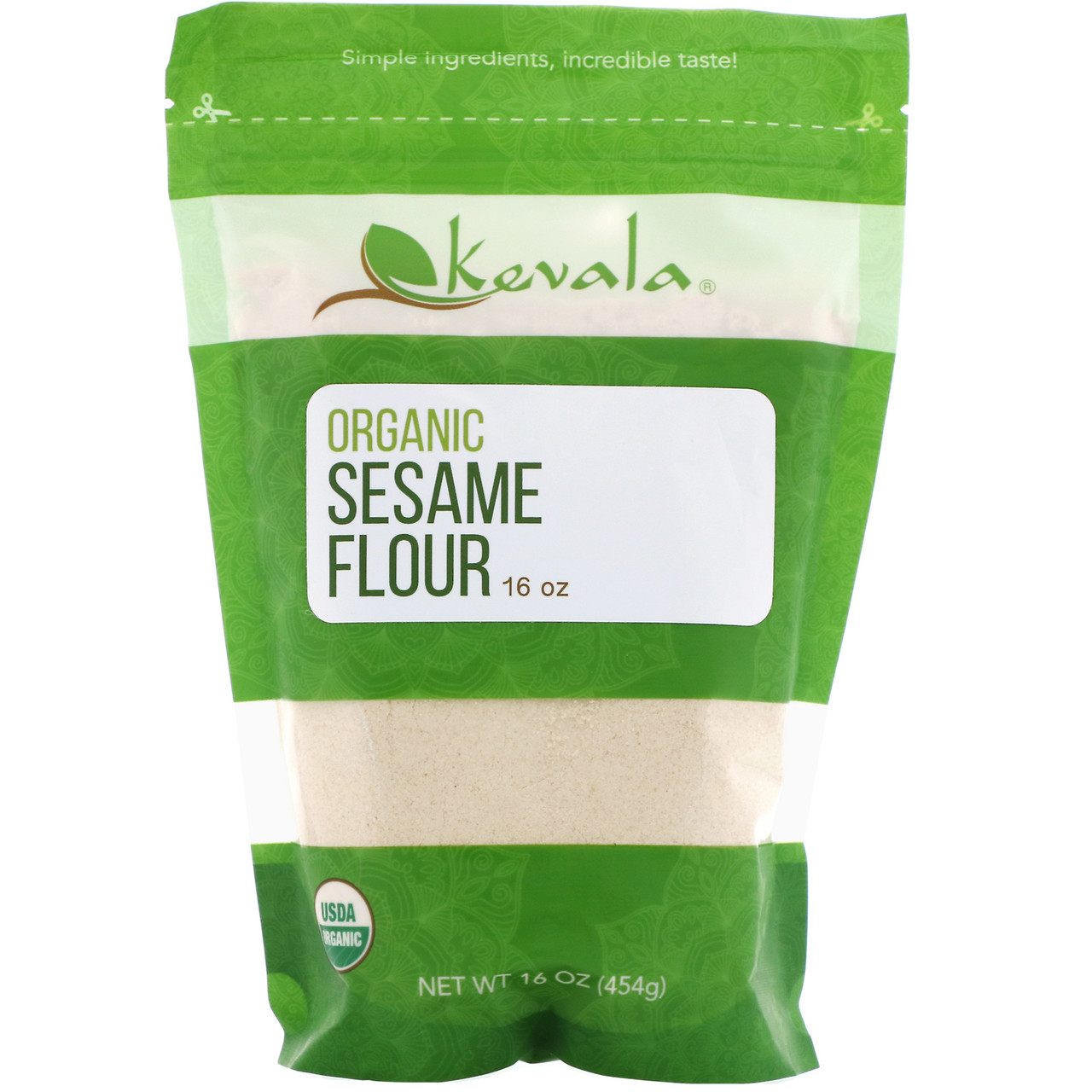 Kevala, Organic Sesame Flour, 16 oz.