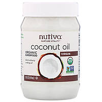 Кокосовое масло холодной выжимки, 444 мл, Nutiva, Nutiva, Nurture Vitality