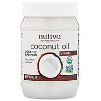 Кокосове масло холодної вичавки, 444 мл, Nutiva, Nutiva, Nurture Vitality
