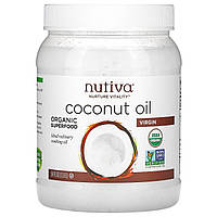 Кокосовое масло холодного отжима, Coconut Oil, Nutiva, 1,6 л