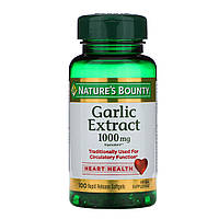 Чеснок, Odorless Garlic, Nature's Bounty, 1000 мг, 100 капсул