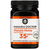 Мед Манука, 10+, Manuka Honey, Manuka Doctor, (500 г)