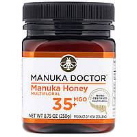 Манука мед, 10+, Manuka Honey, Manuka Doctor, (250 г)