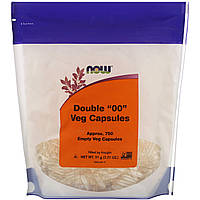 Пустые капсулы "00", Double "00" Vcaps, Now Foods, 750 капсул