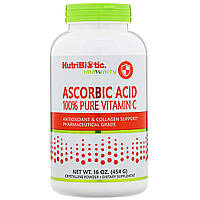 Вітамін С, Ascorbic Acid, NutriBiotic, 454 г