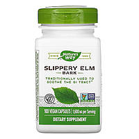 Слизький в'яз (Slippery Elm Bark), nature's Way, 400 мг, 100 капсул