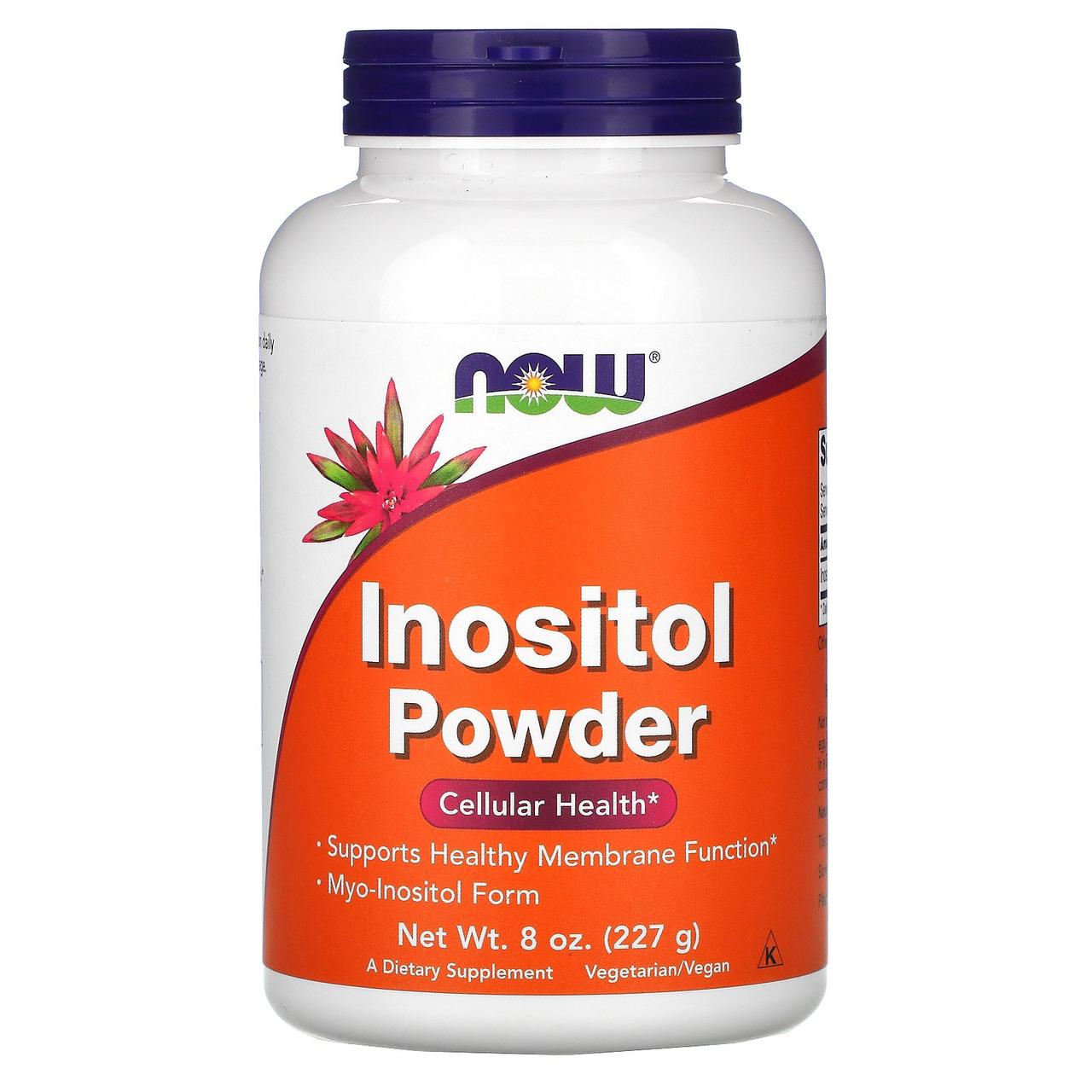 Інозитол, Inositol Powder, Now Foods, порошок, 227 р.