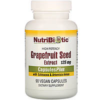 Экстракт грейпфрутовой косточки, Grapefruit Seed Extract, NutriBiotic, 90 капсул