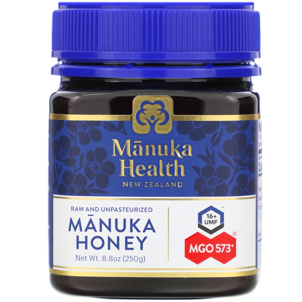 Мед Манука, Honey, Manuka Health, MG 550+, 250г