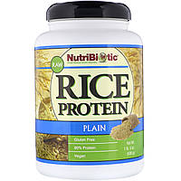 Рисовый протеин, Raw Rice Protein, NutriBiotic, 600 грамм