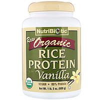 Рисовый протеин, Rice Protein, NutriBiotic, 600 грамм