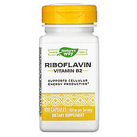 Рибофлавин, Nature's Way, 100 мг, 100 капсул