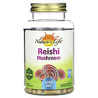 Лечебные грибы рейши (Reishi Mushroom), Nature's Herbs, 100 кап.