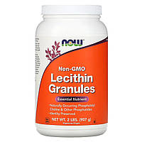 Лецитин в гранулах, Now Foods, без ГМО, 907 г