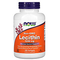 Лецитин, Now Foods, 1200 мг, 100 капсул
