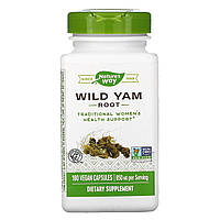 Дикий ямс, Wild Yam Root, Nature's Way, 425 мг, 180 капсул