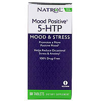5-гідроксітріптофан (Mood Positive 5-НТР), Natrol, 50 таблеток