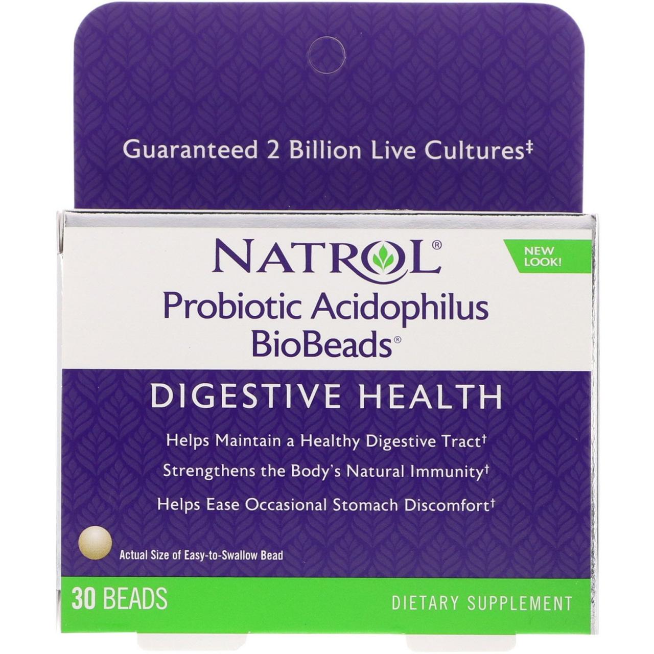Пробіотики (Probiotic), Natrol, 30 драже