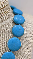 Кольє з натурального каменю Бірюза (прес)
