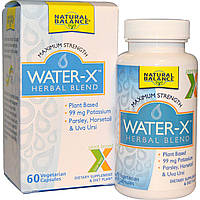 Natural Balance, Water-X, Herbal Blend, 60 Veggie Caps