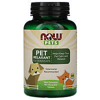 Now Foods, Now Pets, слабительное для собак/кошек, 90 жевательных таблеток