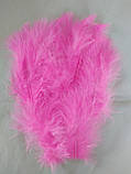 Пір'я декоративне рожевий (5-8 см) 100 шт, фото 2
