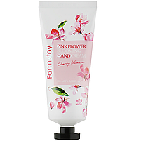 Крем для рук з екстрактом цвіту вишні Farmstay Pink Flower Blooming Hand Cream Cherry Blossom 100 мл, фото 2