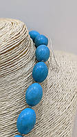 Кольє з натурального каменю Бірюза (прес)