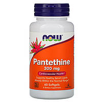 Пантетин, Pantethine, Now Foods, 300 мг, 60 капсул